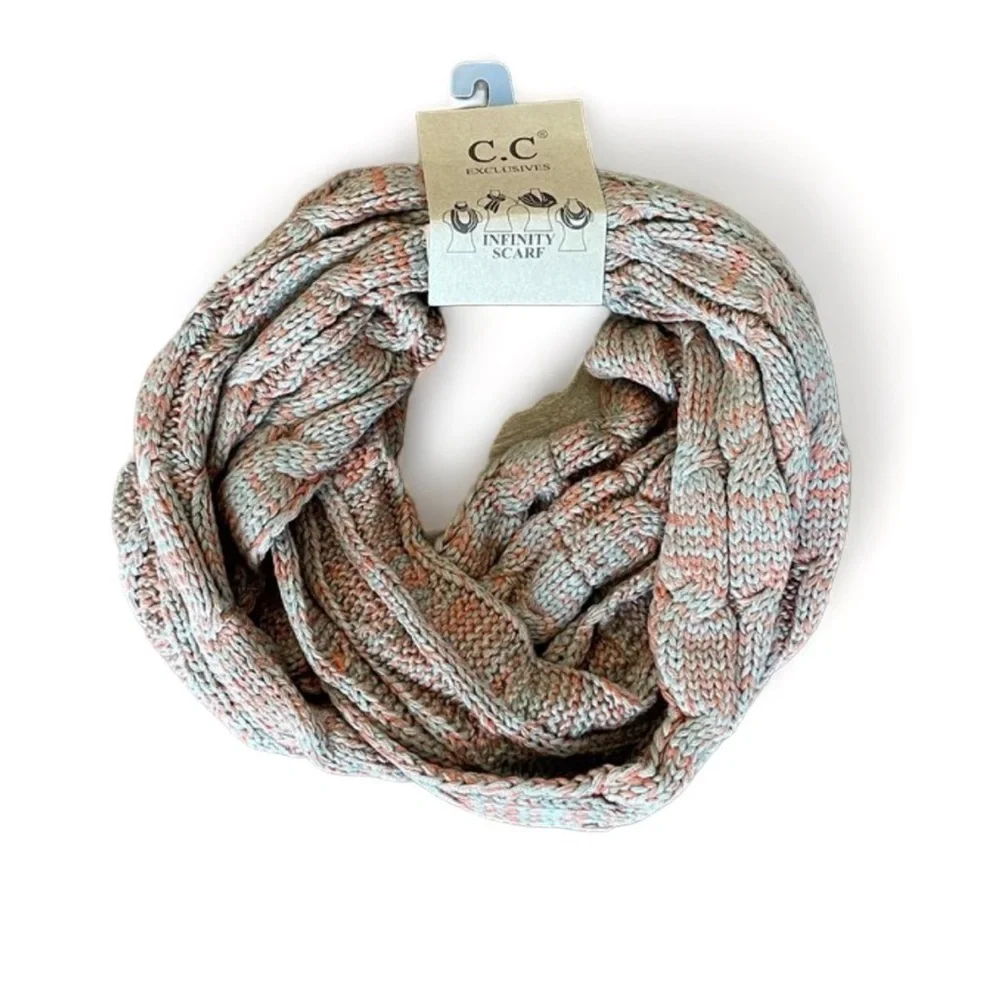 C.C. Beanie Infinity Scarf - Orange